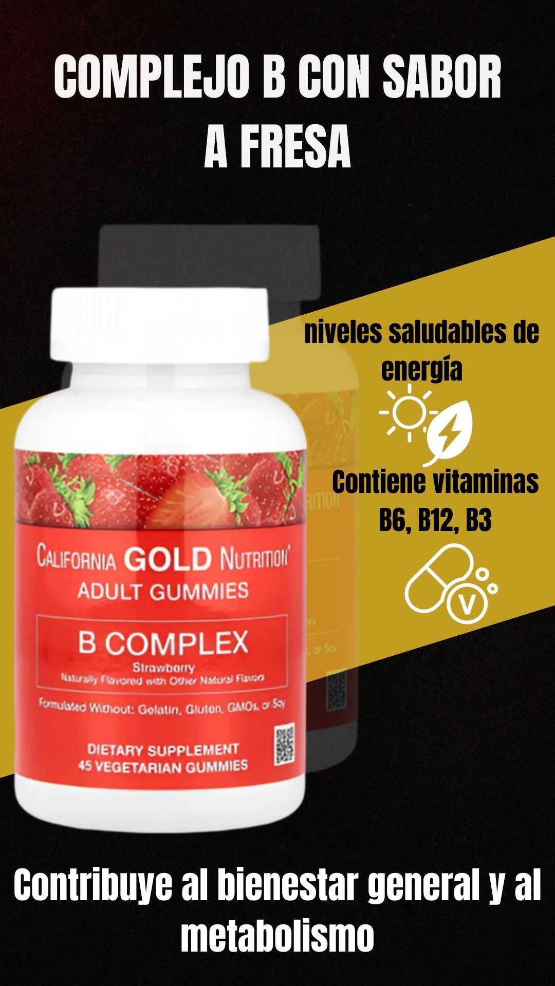 Complejo B con Sabor a Fresa