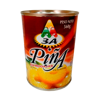 PIÑA EN RODAJAS X 567 GR 3A