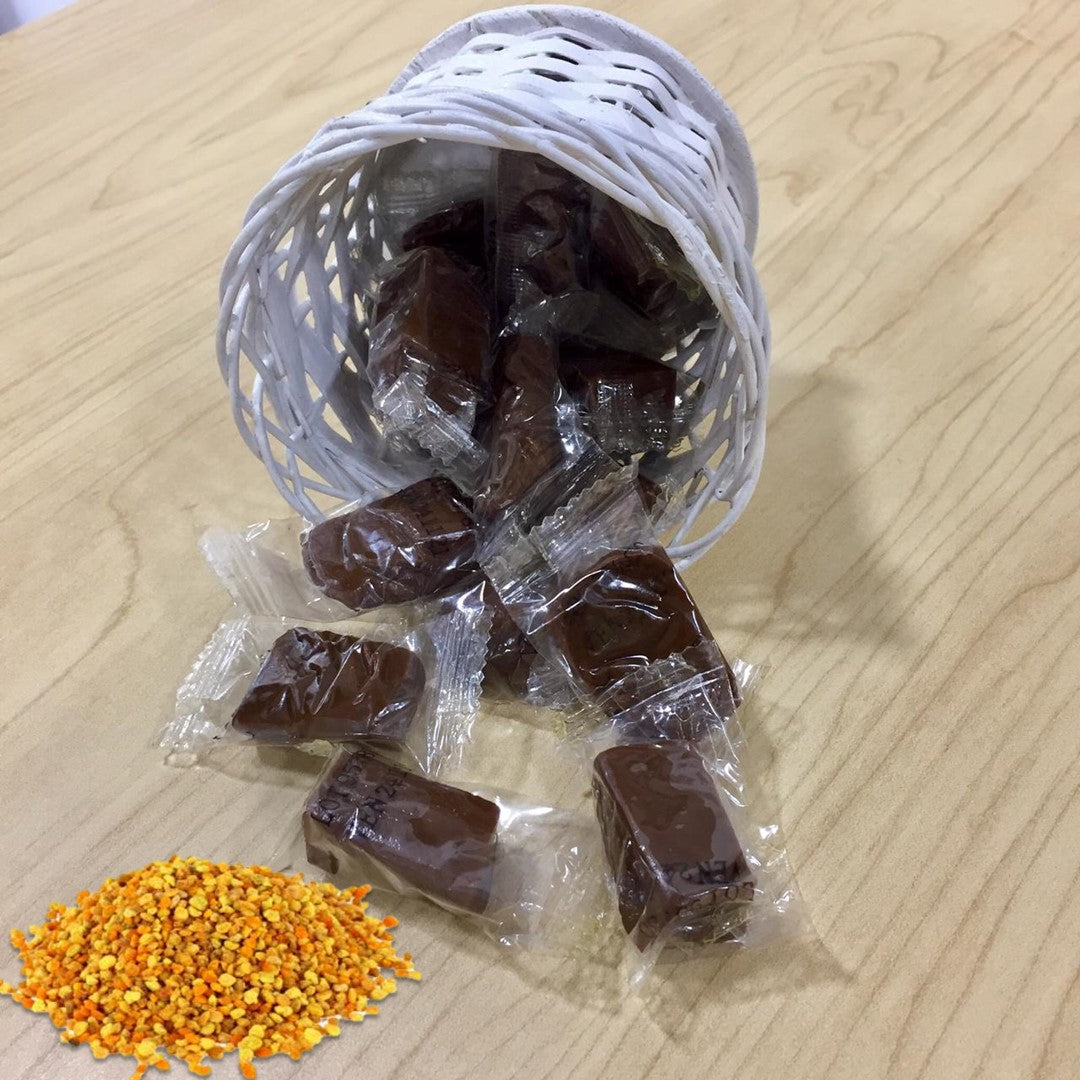 CARAMELO POLEN, MIEL Y LECHE DE CABRA