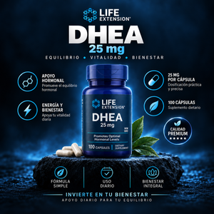 DHEA 25 MG X100 CAPSULAS – APOYO HORMONAL