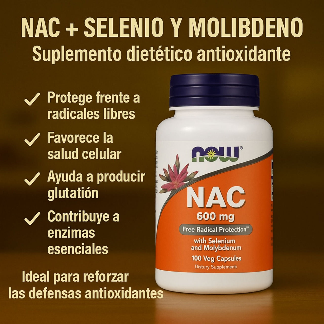 NAC + SELENIO Y MOLIBDENO X100CAPSULAS