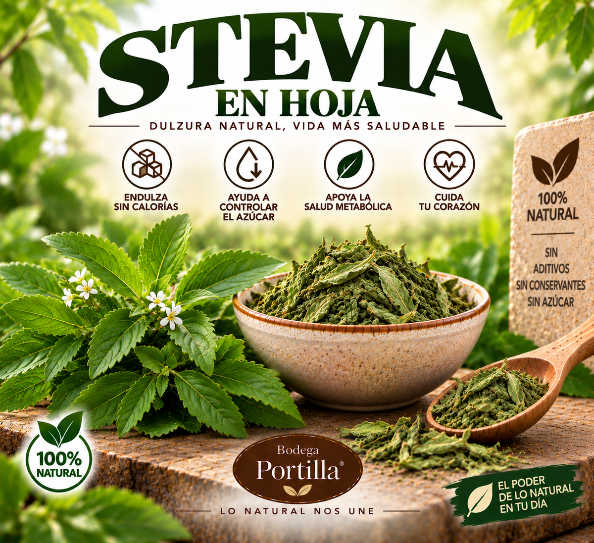 STEVIA EN HOJA