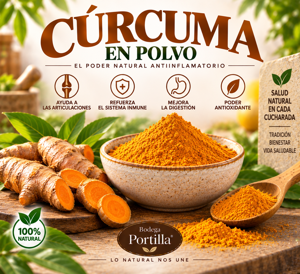CÚRCUMA EN POLVO ORGANICA