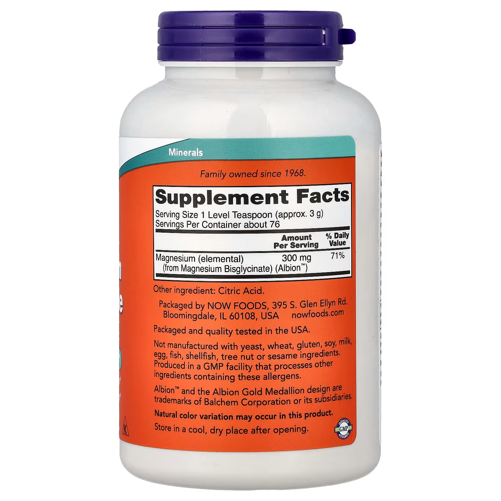 POLVO DE BISGLICINATO DE MAGNESIO X227GR