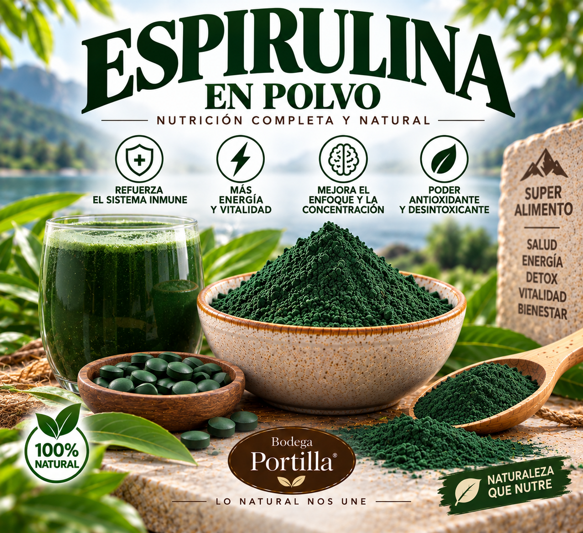 ESPIRULINA EN POLVO
