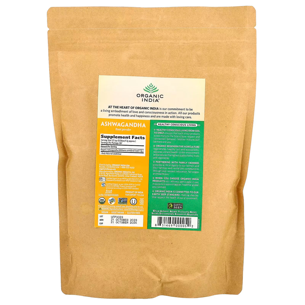 ASHWAGHANDA POLVO X450GR PURA - ORGANICA