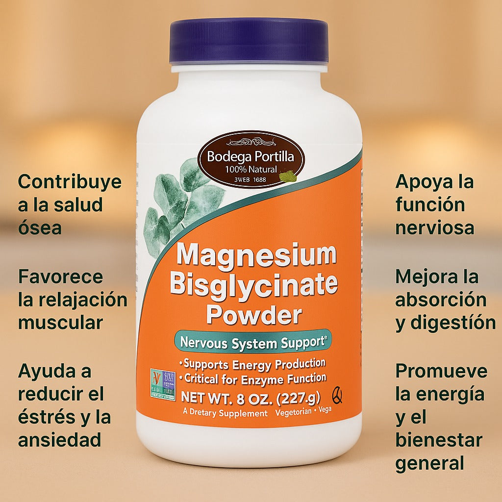 POLVO DE BISGLICINATO DE MAGNESIO X227GR