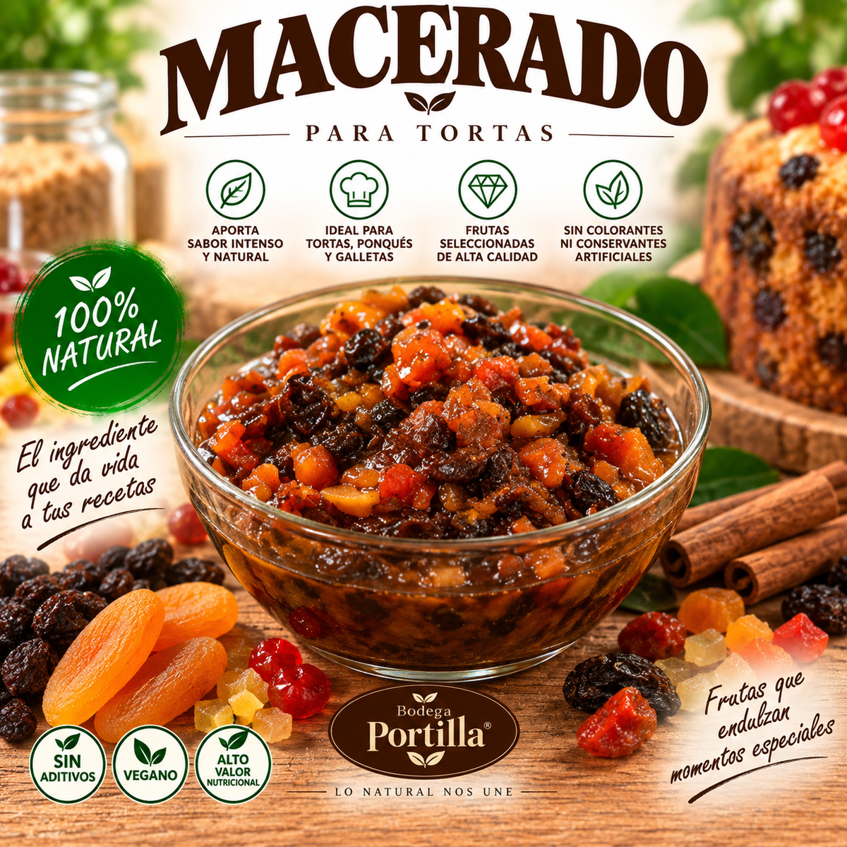 MACERADO PARA TORTAS ENVINADAS
