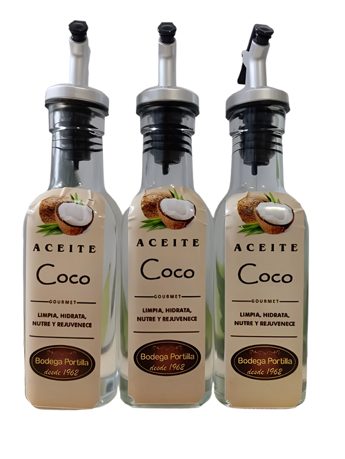 ACEITE DE COCO  DISPENSADOR   X 250 ML