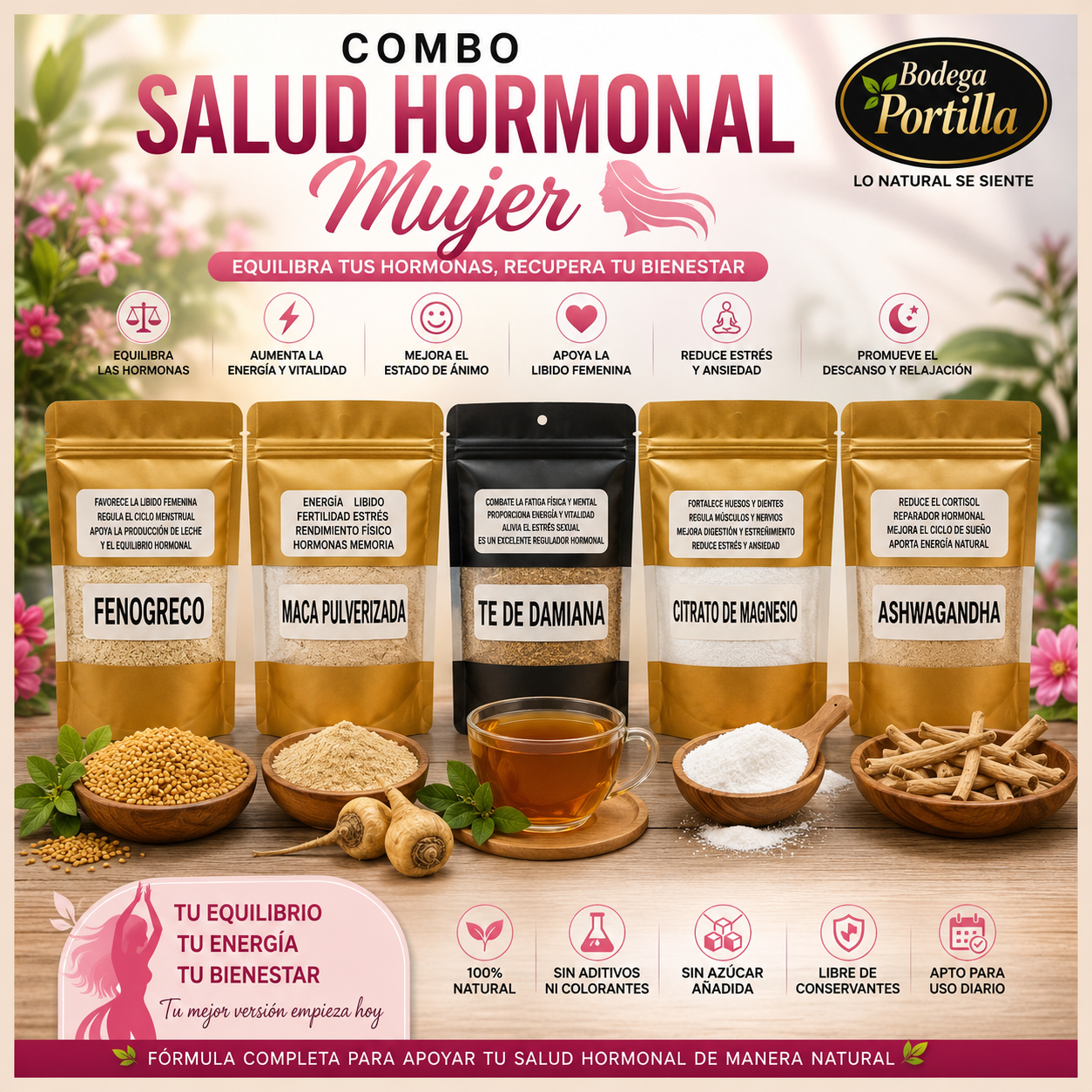 COMBO SALUD HORMONAL FEMENINA