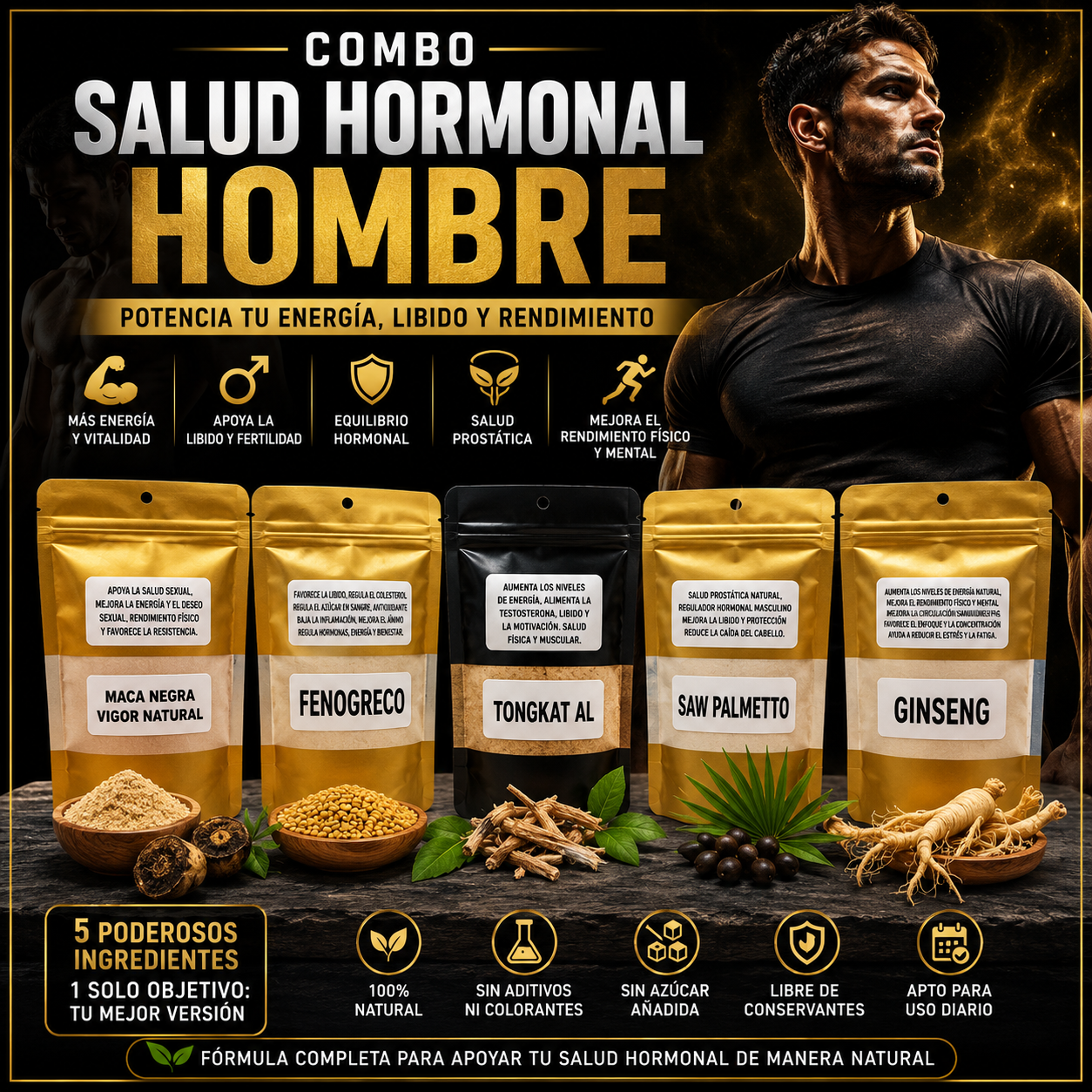 COMBO SALUD HORMONAL MASCULINA