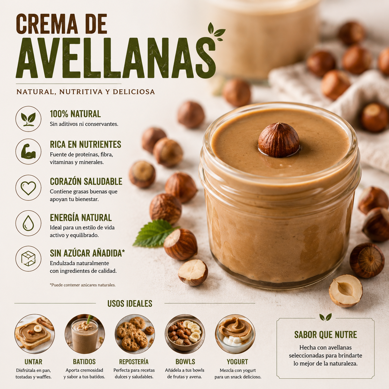 CREMA DE AVELLANAS