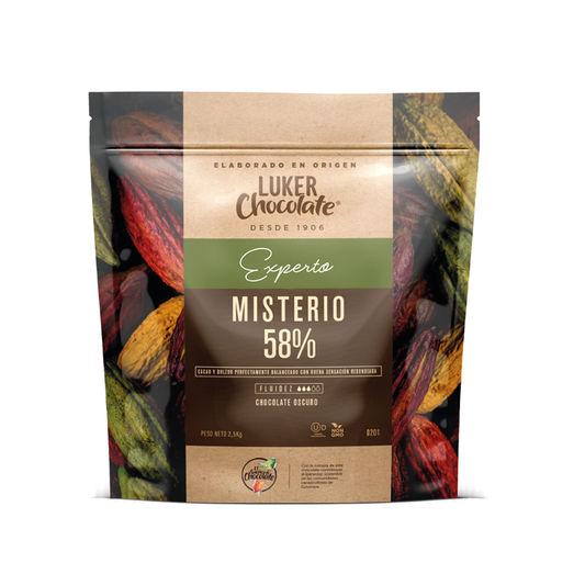 CHOCOLATE EXPERTO MISTERIO 58% LUKER X 250GR