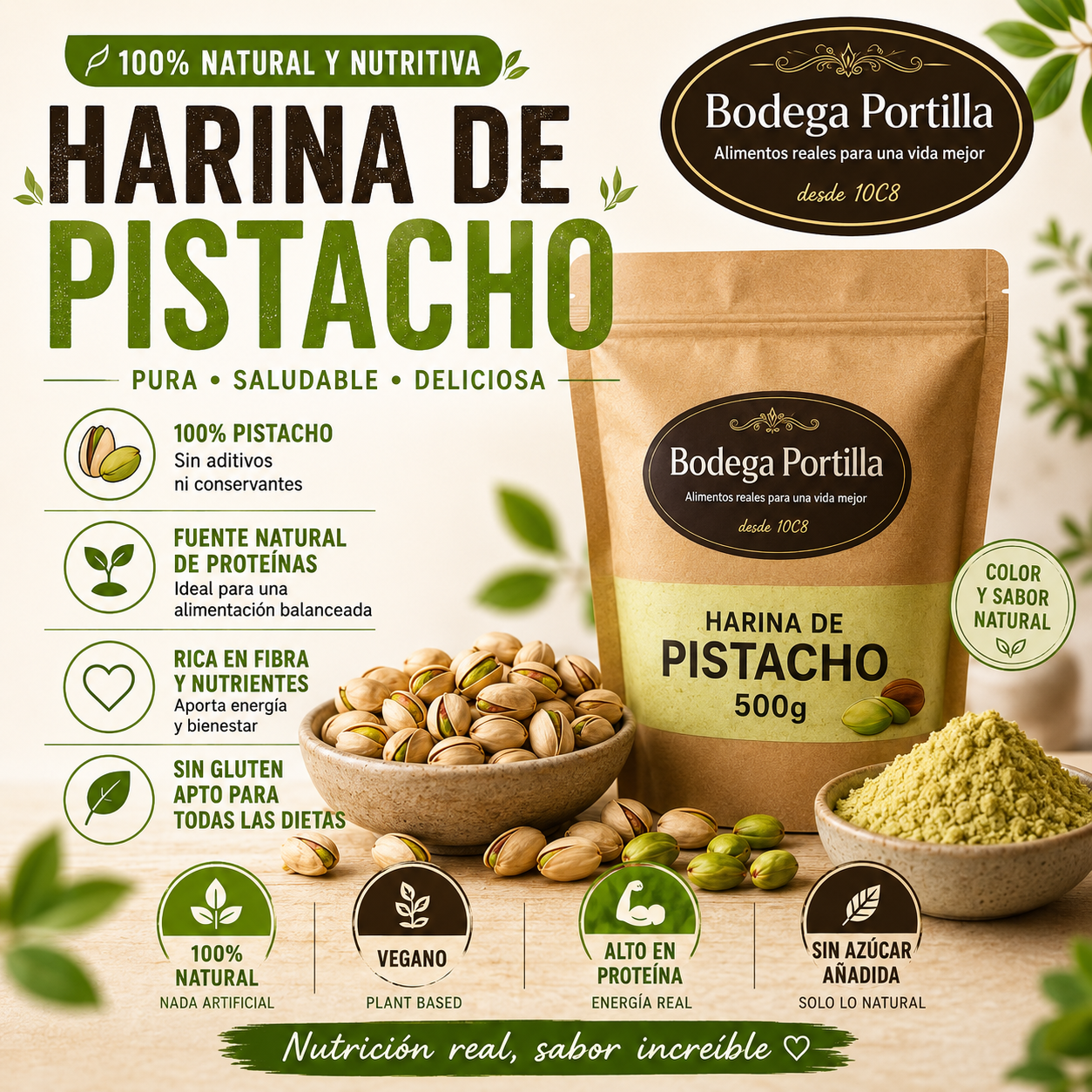 HARINA DE PISTACHOS
