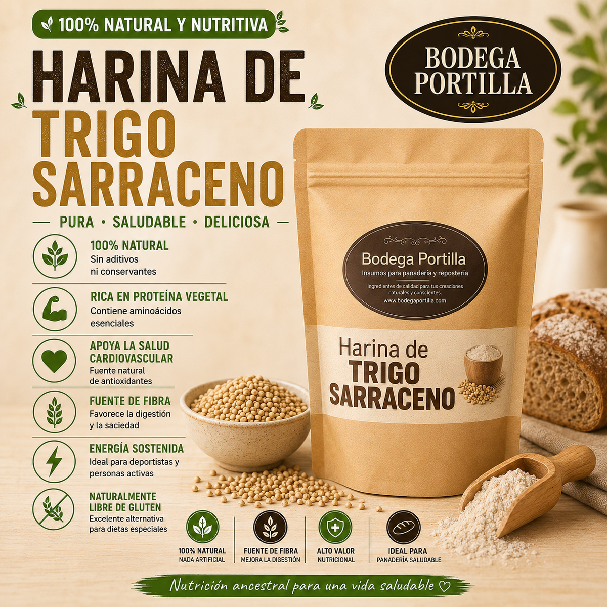 HARINA DE ALFORFON - TRIGO SARRACENO