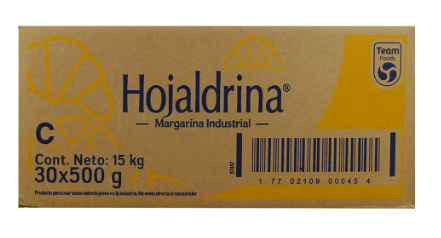 MARGARINA PARA HOJALDRE HOJALDRINA  X 500GR