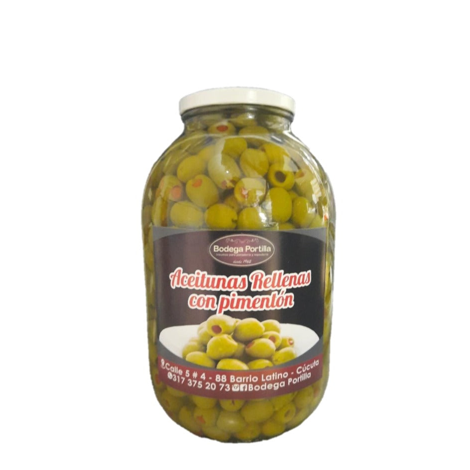 ACEITUNA RELLENA VERDE ESCURRIDA KG NETO