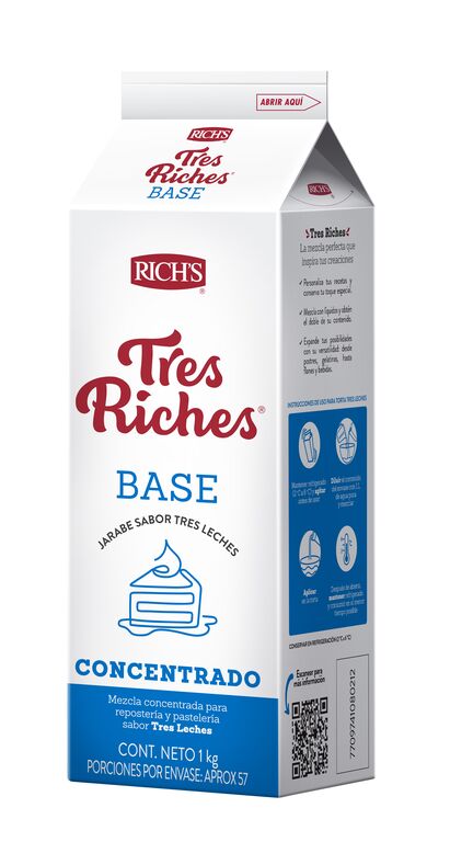 JARABE TRES LECHES CONCENTRADO RICHS POR LT