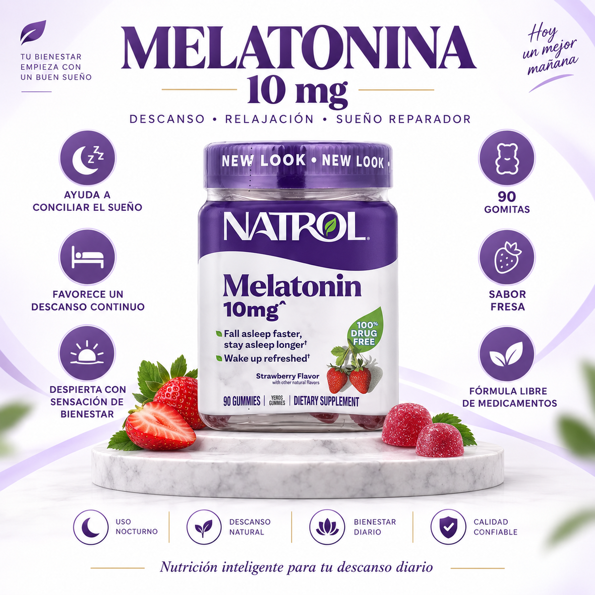 MELATONINA  X60 GOMAS - SUEÑO PROFUNDO