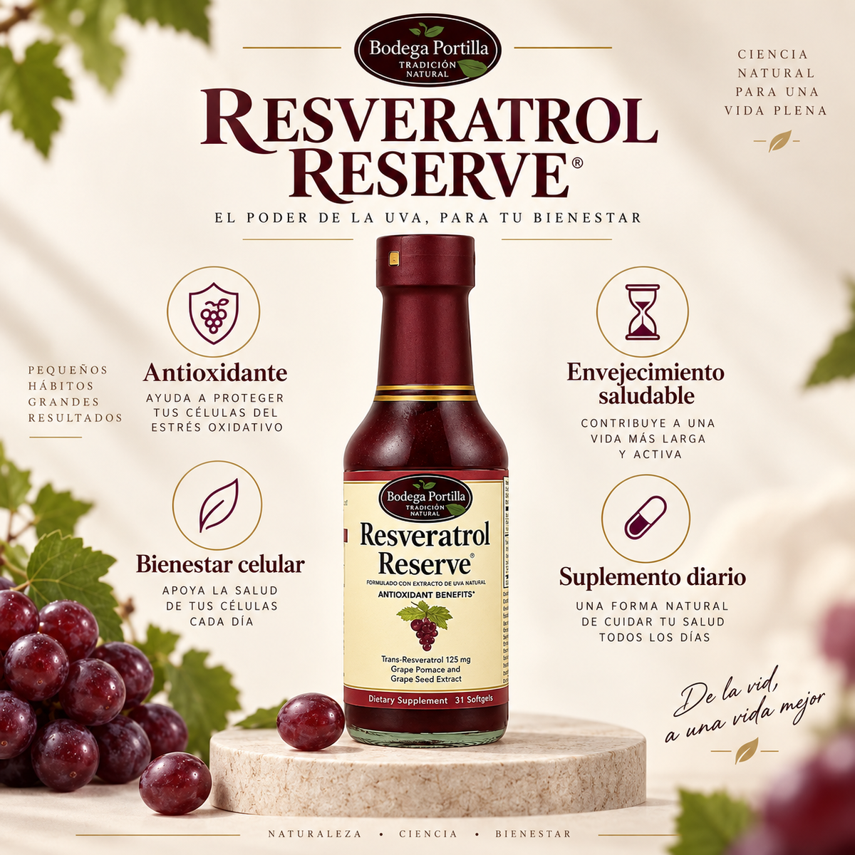 RESVERATROL LIQUIDO X150ML - POTENTE ANTIOXIDANTE