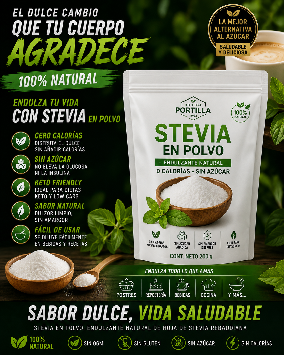ESTRACTO DE STEVIA X50GR