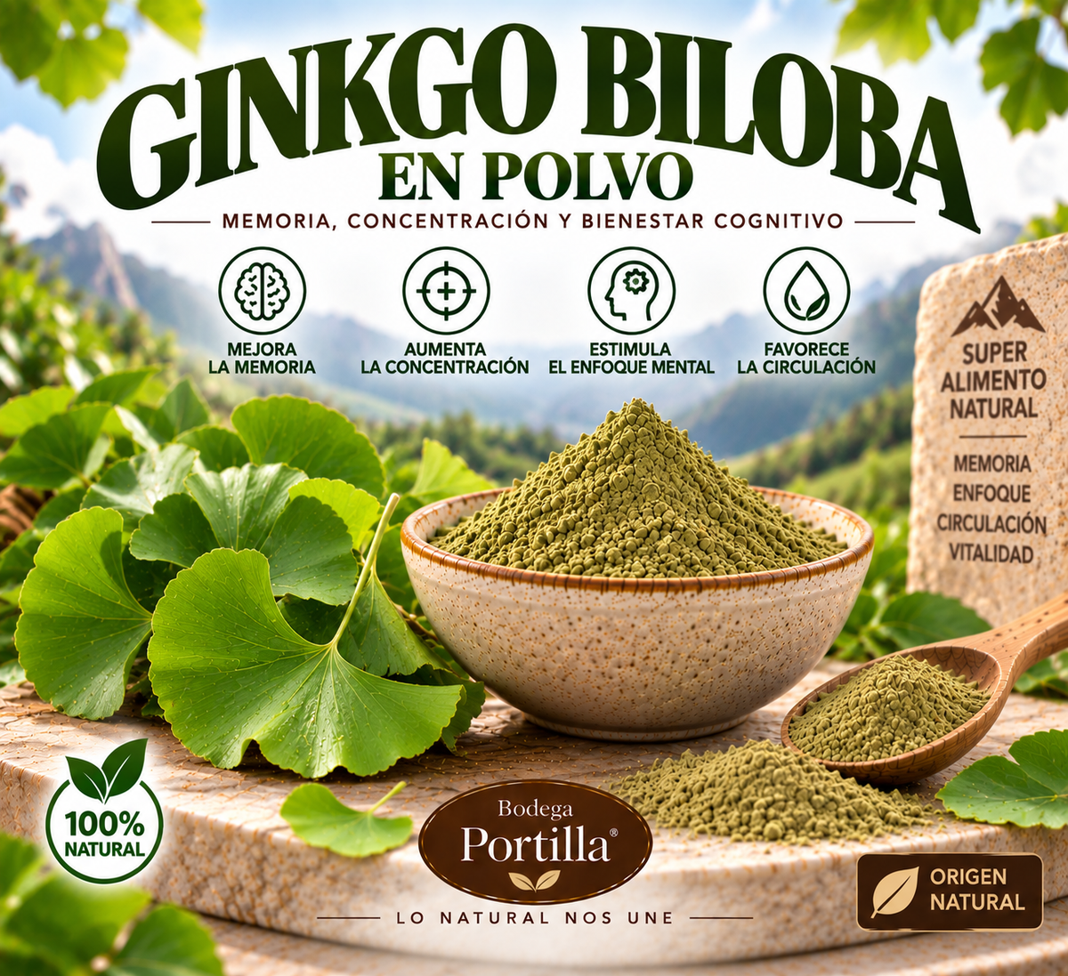 GINKGO BILOBA MOLIDO
