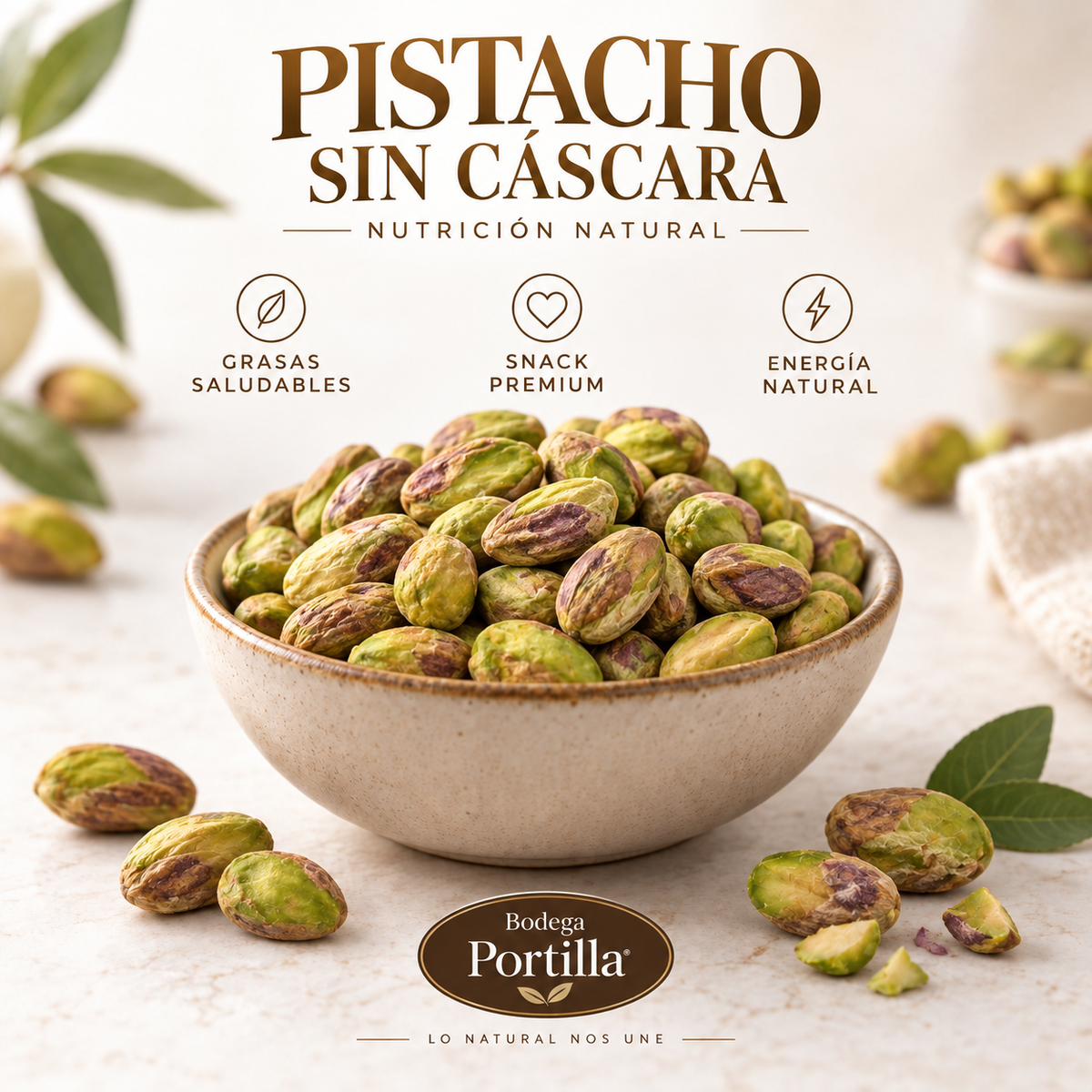 PISTACHOS SIN CÁSCARA