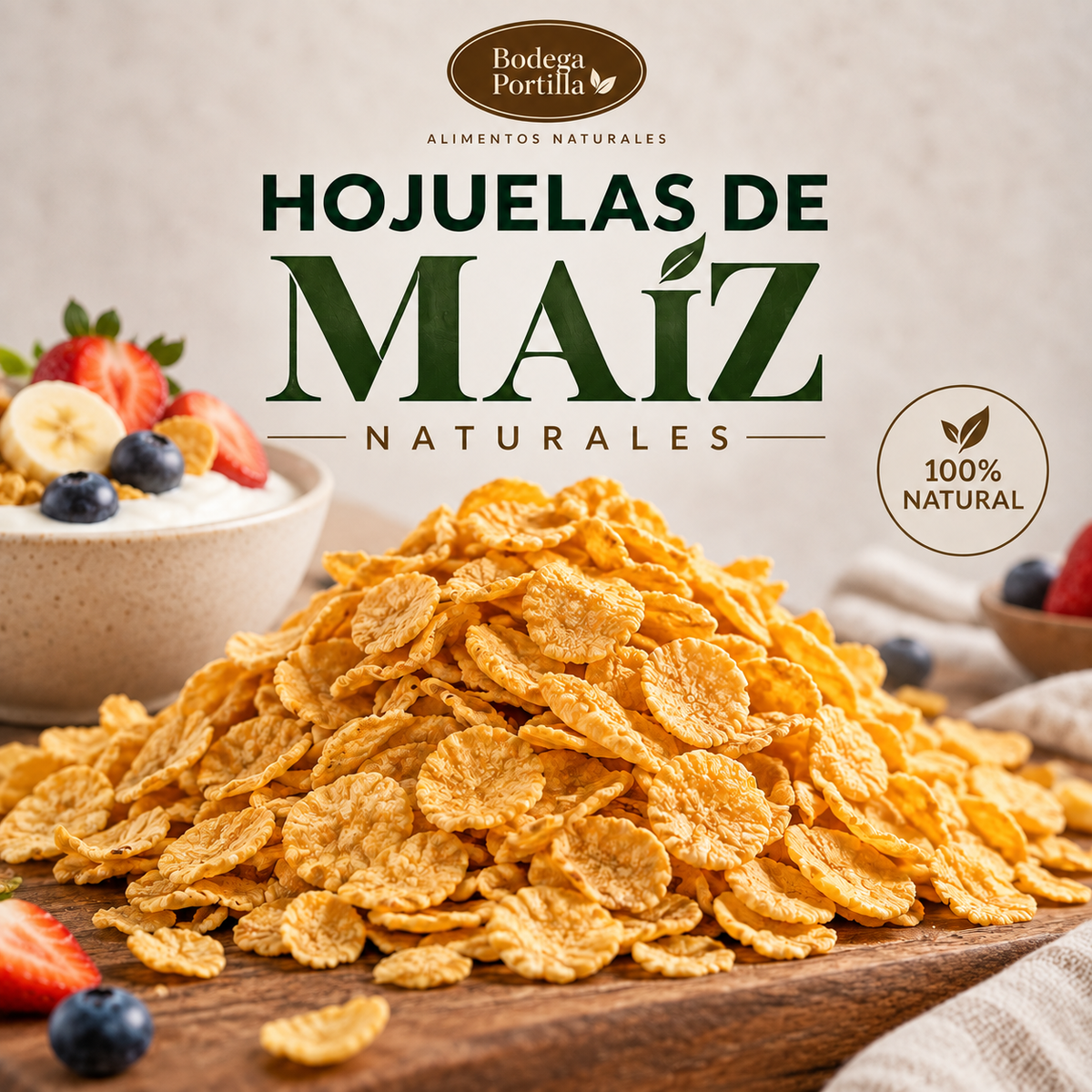 HOJUELAS DE MAIZ SIN AZUCAR