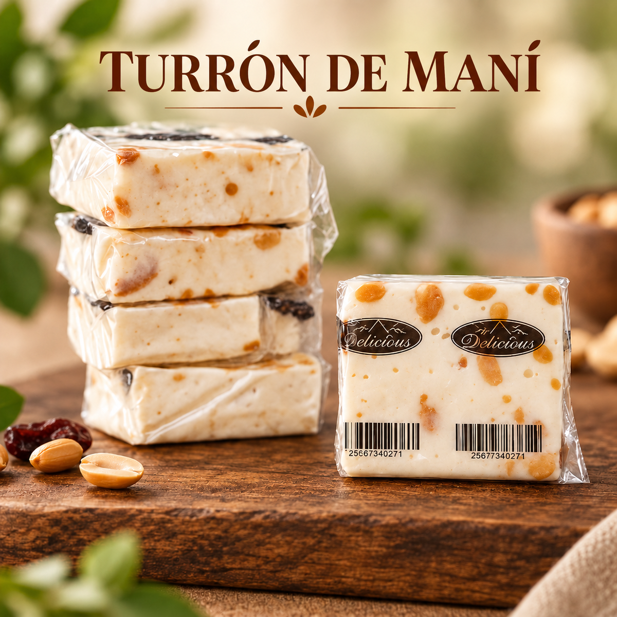 TURRON DE MANI BLANCO