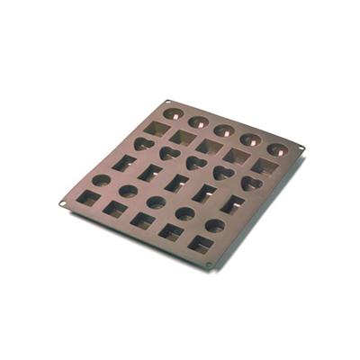 MOLDE SILICON PARA CHOCOLATES X 30 UND 23.5 X 17.2 X 1.5 CM