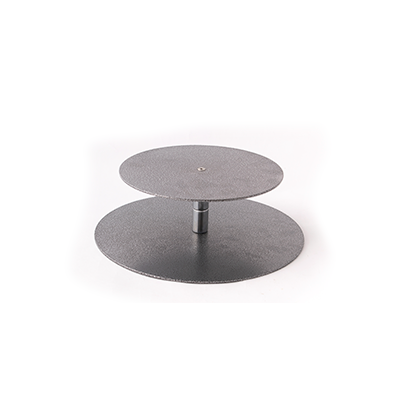 BAILARINA DOBLE PLATO NIQUELADA GRIS 